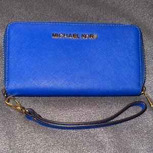 Michael Kors Royal Blue Wristlet
